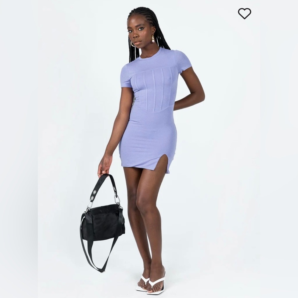 Princess Polly Blue Bodycon Dress NWT 4 - Picture 3 of 7